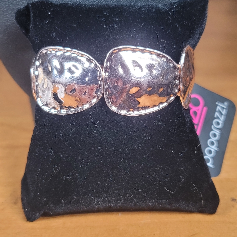 Paparazzi Rose Gold Hammered Cuff Bracelet